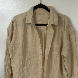 Aerie gauze beach cover up